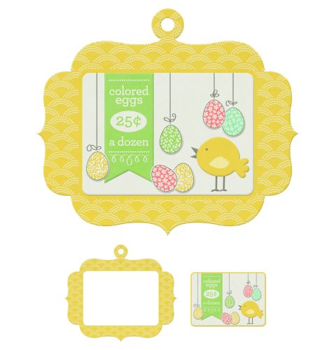 We R Memory Keepers - Simply Spring - Frames - Colored Eggs